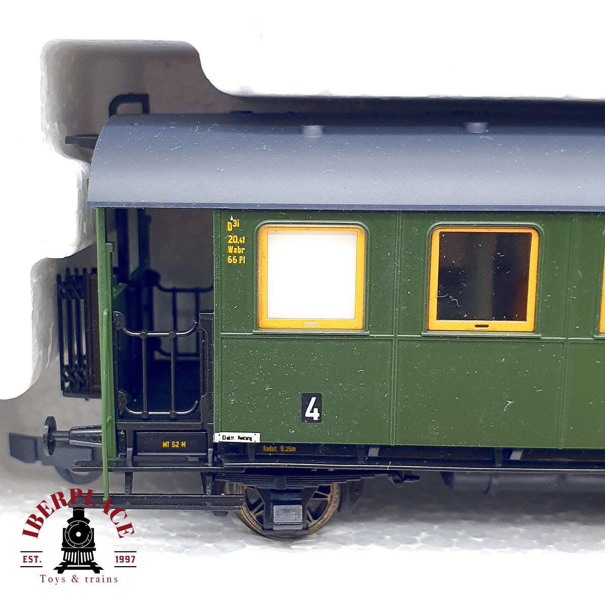 ♻️✨ Roco 43048 Tren EG 5 KPEV Locomotora + 3 Vagones Pasajeros DC Escala H0 1:87