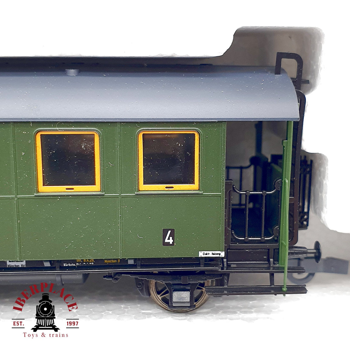 ♻️✨ Roco 43048 Tren EG 5 KPEV Locomotora + 3 Vagones Pasajeros DC Escala H0 1:87