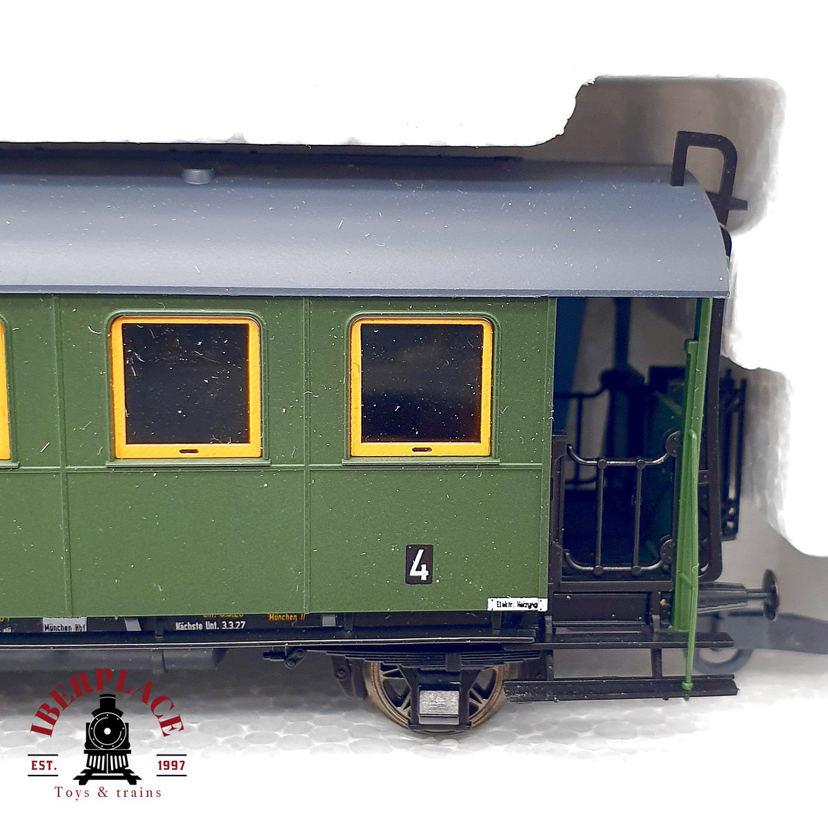 ♻️✨ Roco 43048 Tren EG 5 KPEV Locomotora + 3 Vagones Pasajeros DC Escala H0 1:87