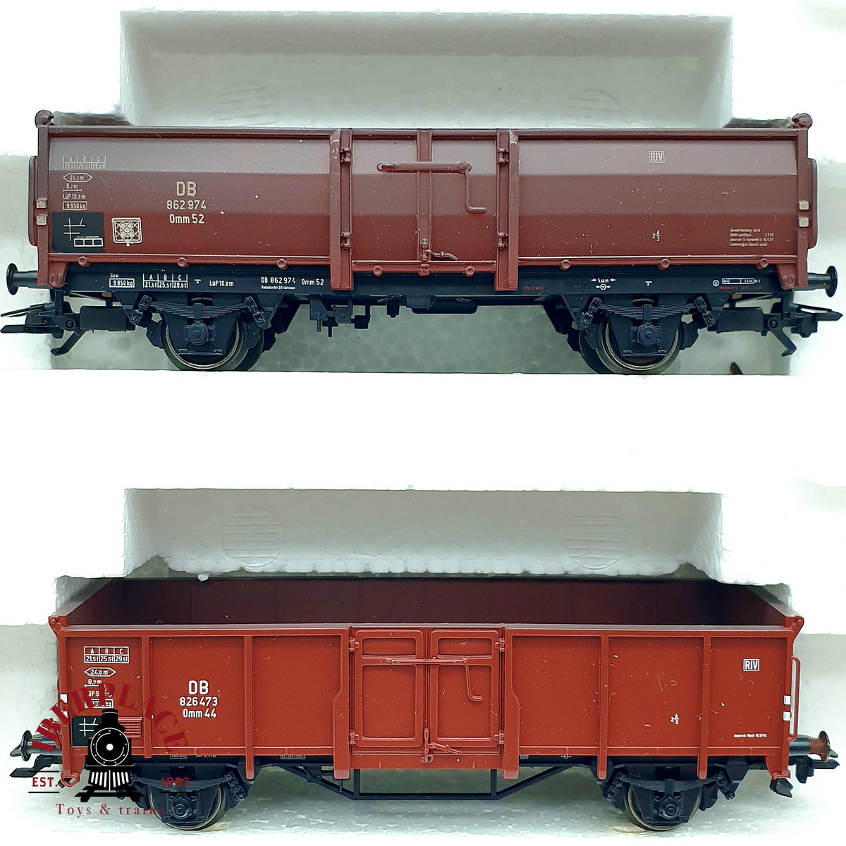 ♻️ ✨Märklin 46021 Set 6 vagones bordes abiertos Om 12 DB Ep III AC Escala H0 1:87