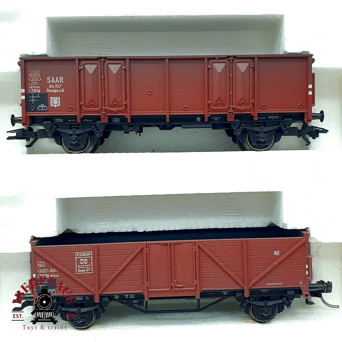 ♻️ ✨Märklin 46021 Set 6 vagones bordes abiertos Om 12 DB Ep III AC Escala H0 1:87