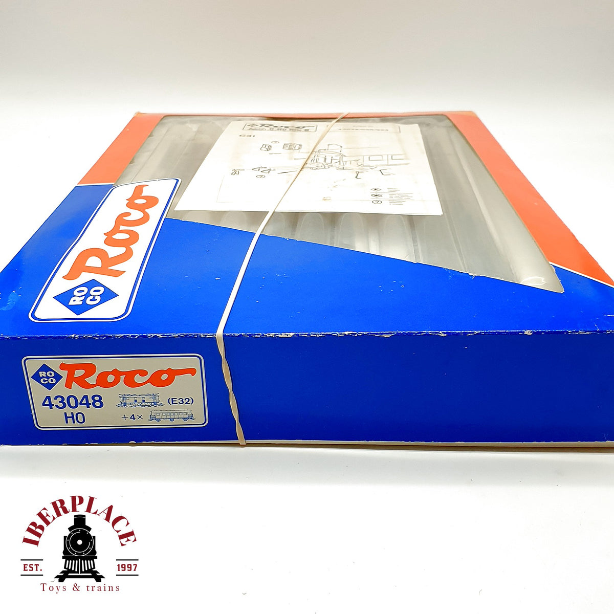 ♻️✨ Roco 43048 Tren EG 5 KPEV Locomotora + 3 Vagones Pasajeros DC Escala H0 1:87