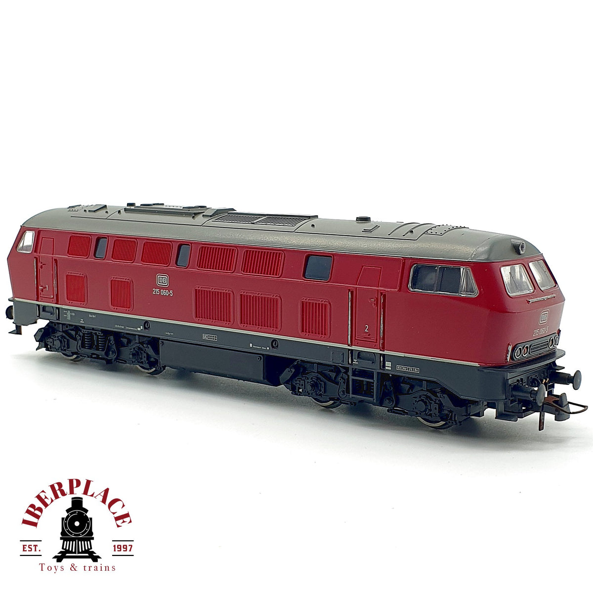 ♻️🚂 Roco Locomotora Diesel BR 215 060-5 DB Ep IV Rojo DC Escala H0 1:87