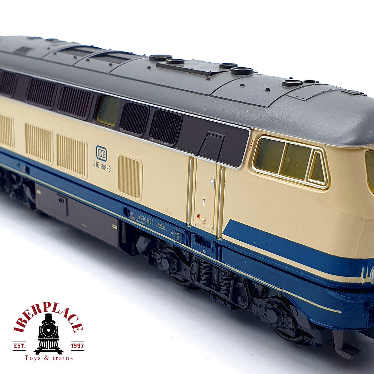 ♻️✨ Märklin 3374 Locomotora diesel BR 216 188-3 DB Ep IV AC Escala H0 1:87 2/2