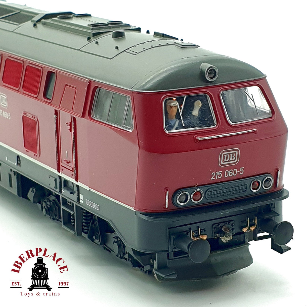 ♻️🚂 Roco Locomotora Diesel BR 215 060-5 DB Ep IV Rojo DC Escala H0 1:87