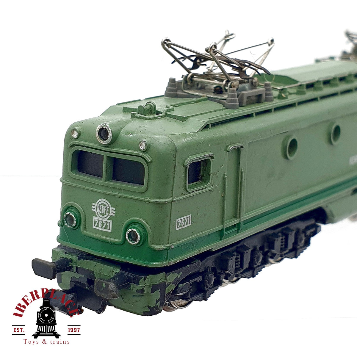 ♻️ 🚂 IBERTREN Locomotora Alsthom 7671 + 4 Vagones Pasajeros estrella Escala N 1:160