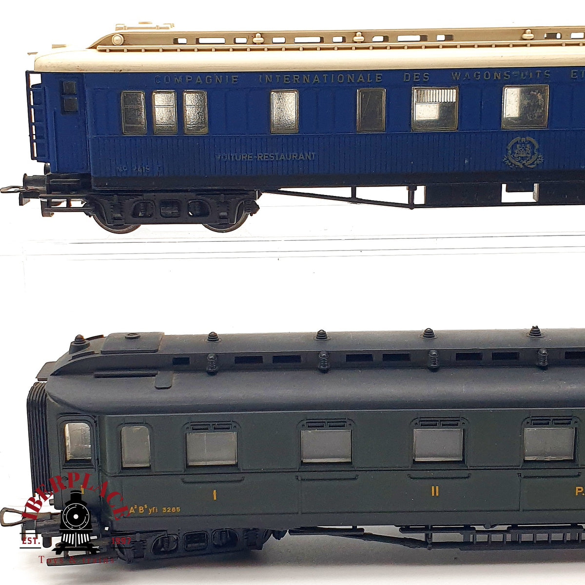 ♻️ 🚂 Liliput 2x Vagones Pasajeros CIWL Restaurante P.O.-MIDI Ep II Escala H0 1:87