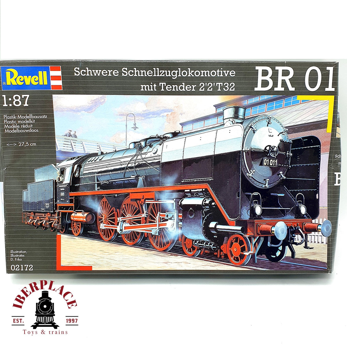 ♻️ 🚂 Revell 02172 BR 01 Locomotora Vapor kit de montaje Schnellzuglok escala H0 1:87