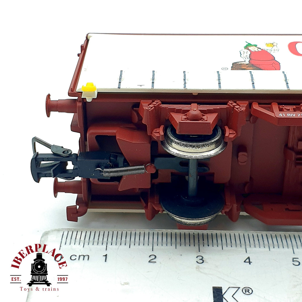 ♻️ ✨ Electrotren 1415K Vagon cerrado HIns Cruzcampo RENFE Ep IV DC Escala H0 1:87