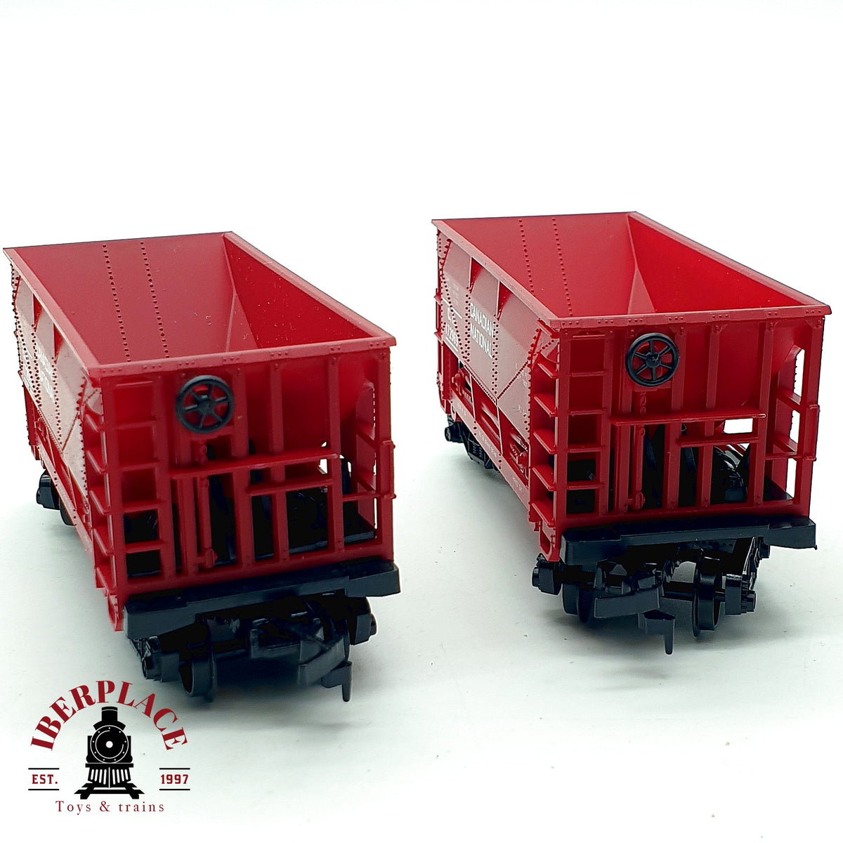 ♻️🚂 Mehano Set 2 vagones tolva Hopper Canadian National CN Escala H0 1:87