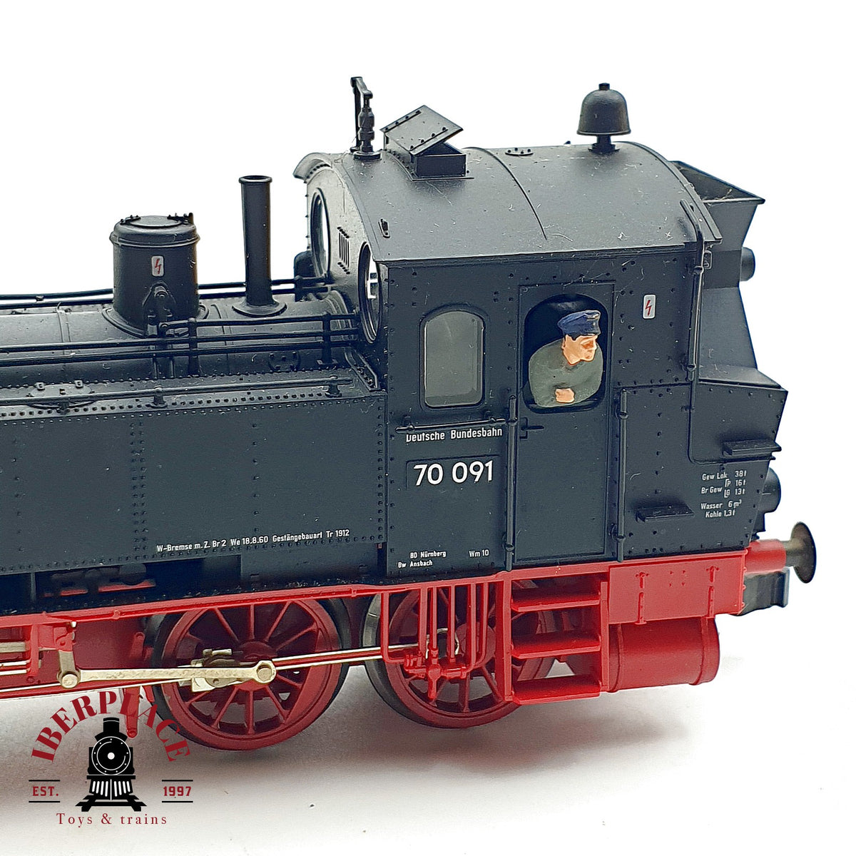 ♻️ ✨ Fleischmann 4070 locomotora vapor BR 70 091 DB epoca III H0 1:87 DC
