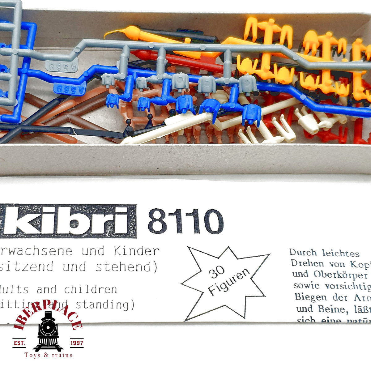 ♻️ 🚂 Kibri 2x 8112 8110 Figuras Paseantes Sentados Escala H0 1:87