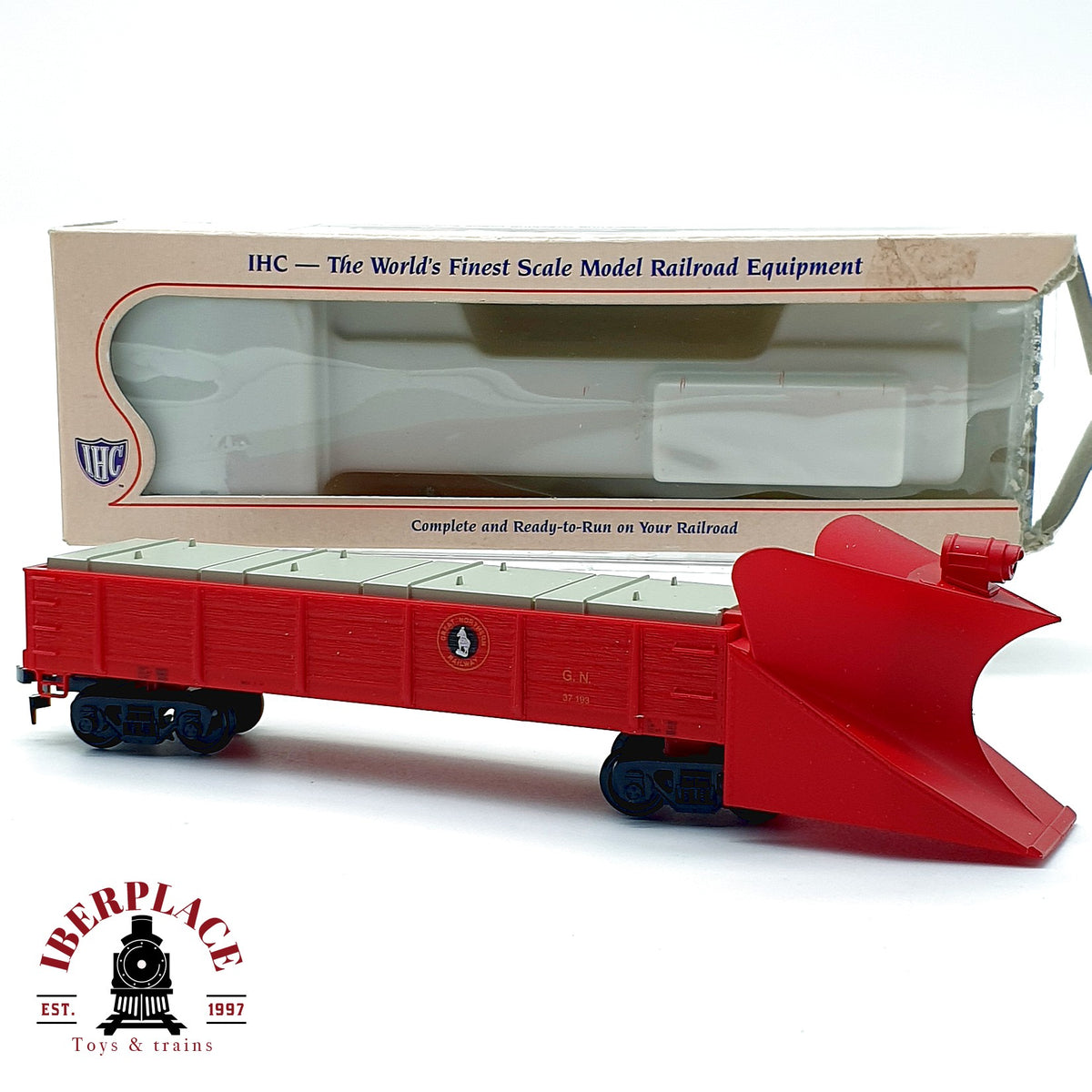 ♻️✨IHC M2903 Vagón Quitanieves Snow Plow Great Northern Rojo Escala H0 1:87