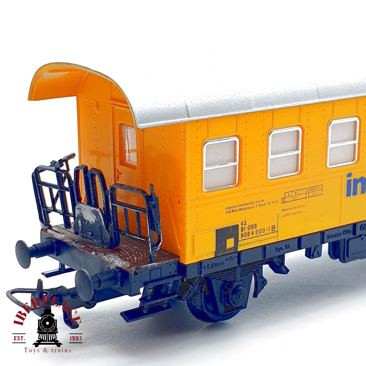 ♻️ 🚂 Kleinbahn 373 Vagon Begleitwagen INTERCONT Schwertransport OBB DC Escala H0 1:87