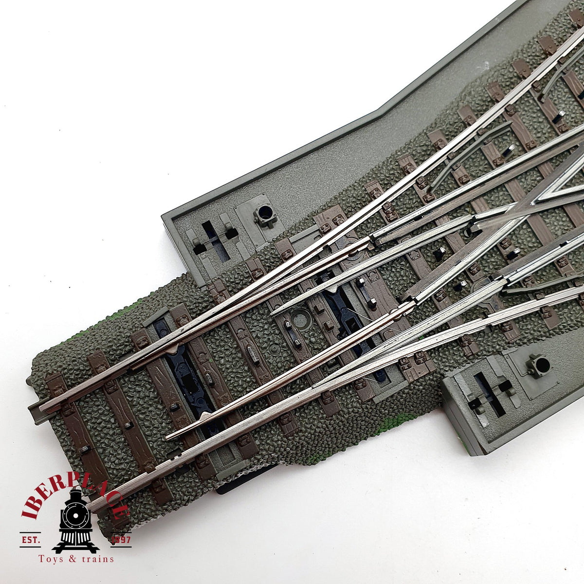 ♻️🚂 Märklin 24630 C-Gleis Desvio Triple Dreiwegweiche + Motor Electrico 7449 Escala H0 1:87