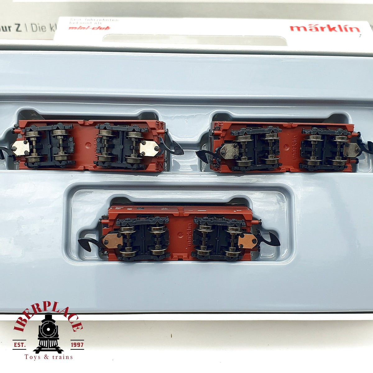 ♻️ ✨ Märklin 81371 Set Tren de Mercancias BR 44 Ep III schwerer Güterzug DB Mini-Club Escala Z 1:220