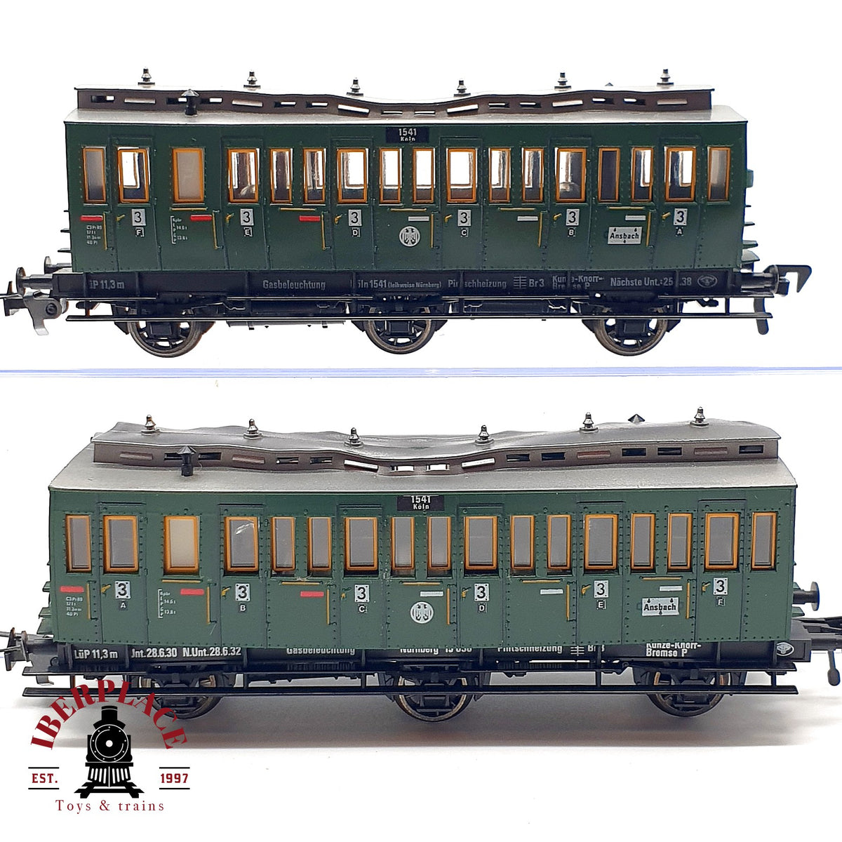 ♻️ 🛠️ Fleischmann Vagon Pasajeros 3a Cl Abteilwagen DRG Ep II DC Escala H0 1:87