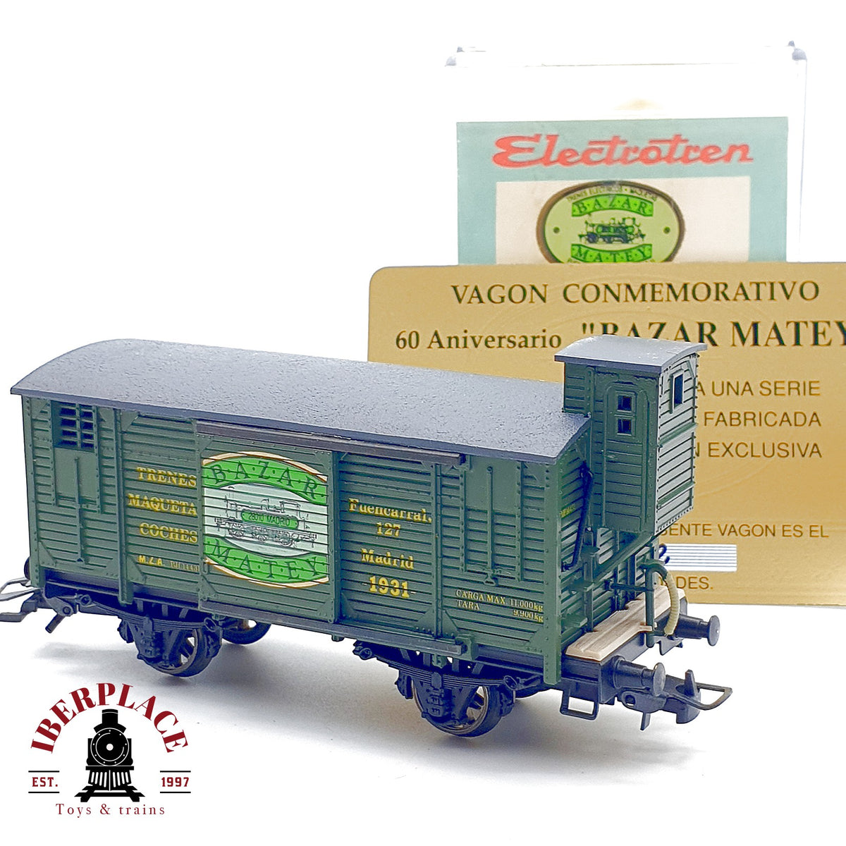 ♻️ ✨ Electrotren Vagon Bazar Matey 60 Aniversario Garita Edicion Especial DC Escala H0 1:87