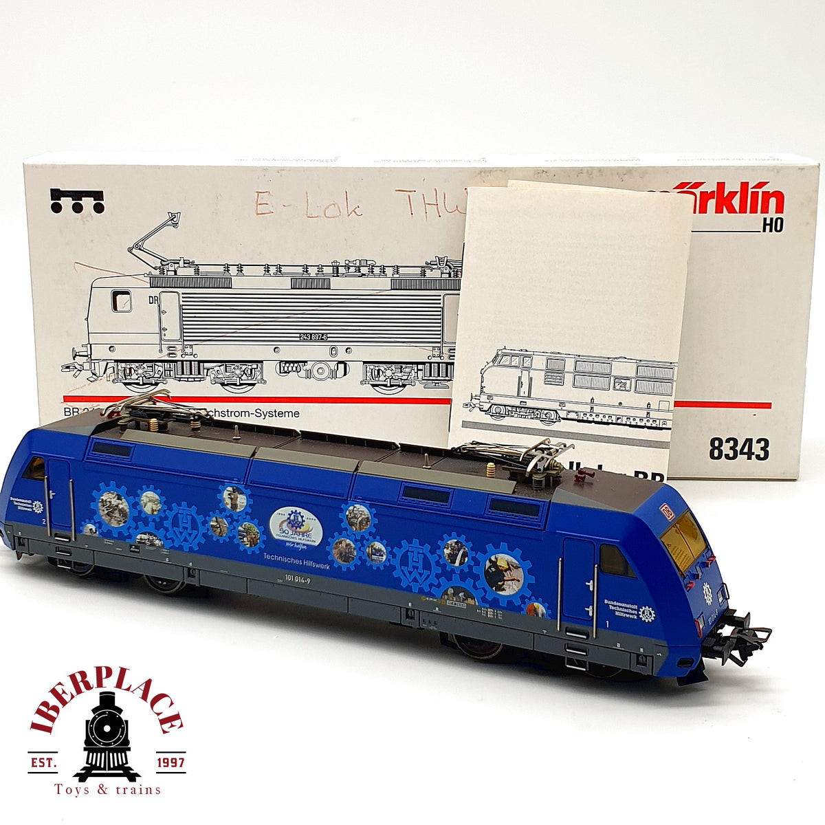 ♻️ 🚂 Märklin Locomotora electrica THW 101 014 DB Ep V AC Escala H0 1:87