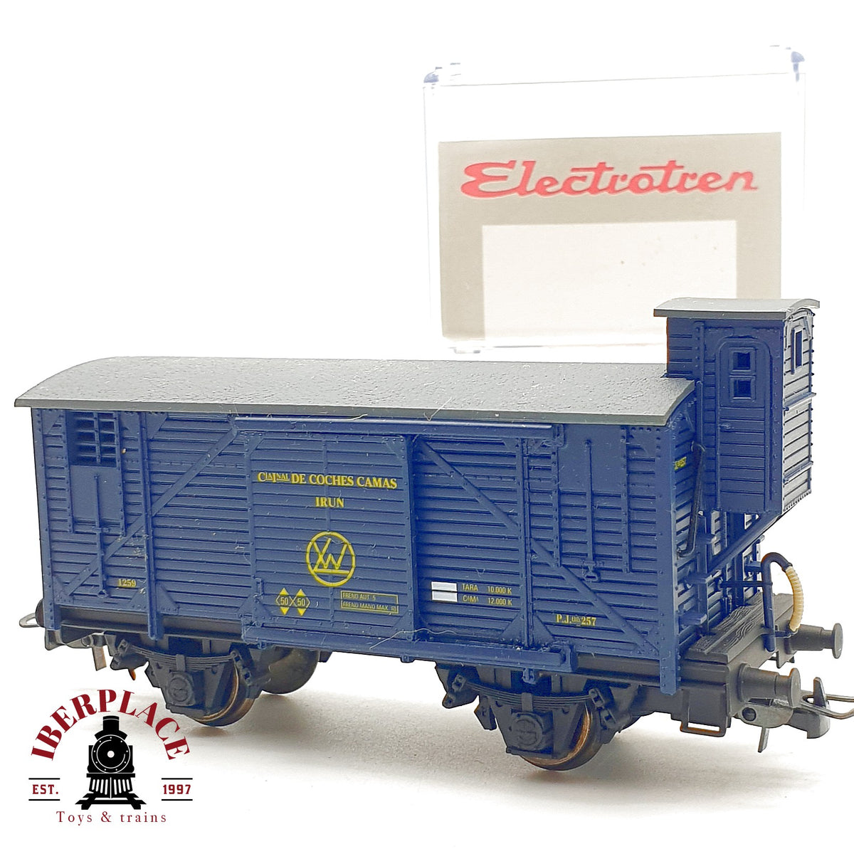 ♻️ Electrotren Vagon Cerrado Garita Cia de Coches Camas IRUN RENFE DC Escala H0 1:87 2/2