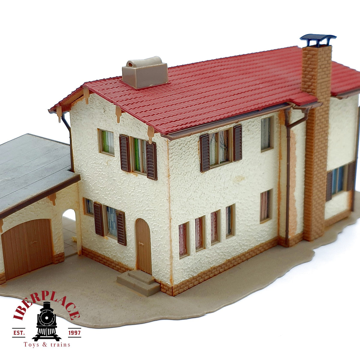 ♻️ Vollmer 3x Casa chalet familiar, quiosco Coca cola y cabaña Escala H0 1:87