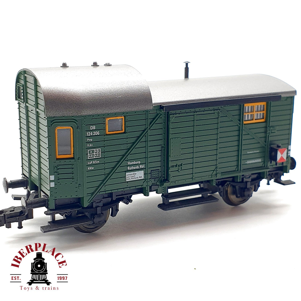 ♻️ 🚂 Fleischmann Vagón Equipajes Pwg 124 206 DB Ep III DC Escala H0 1:87