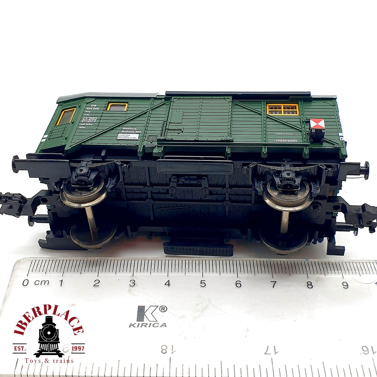 ♻️ 🚂 Fleischmann Vagón Equipajes Pwg 124 206 DB Ep III DC Escala H0 1:87