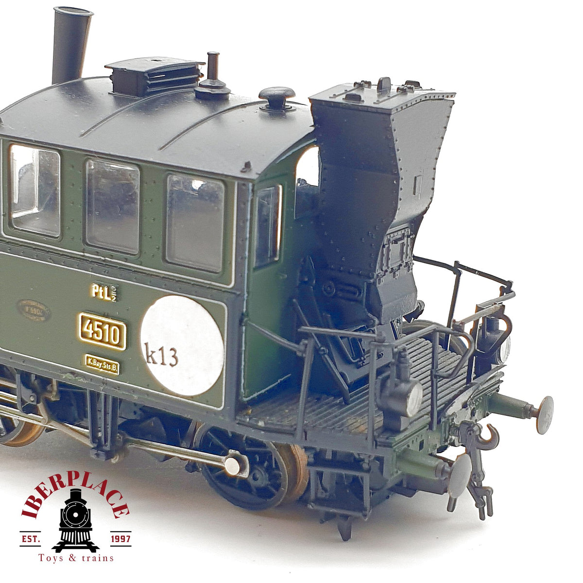 ♻️ 🛠️ Roco Locomotora Vapor PtL 2/2 Glaskasten K.Bay.St.B 4510 Para reparar Escala H0 1:87