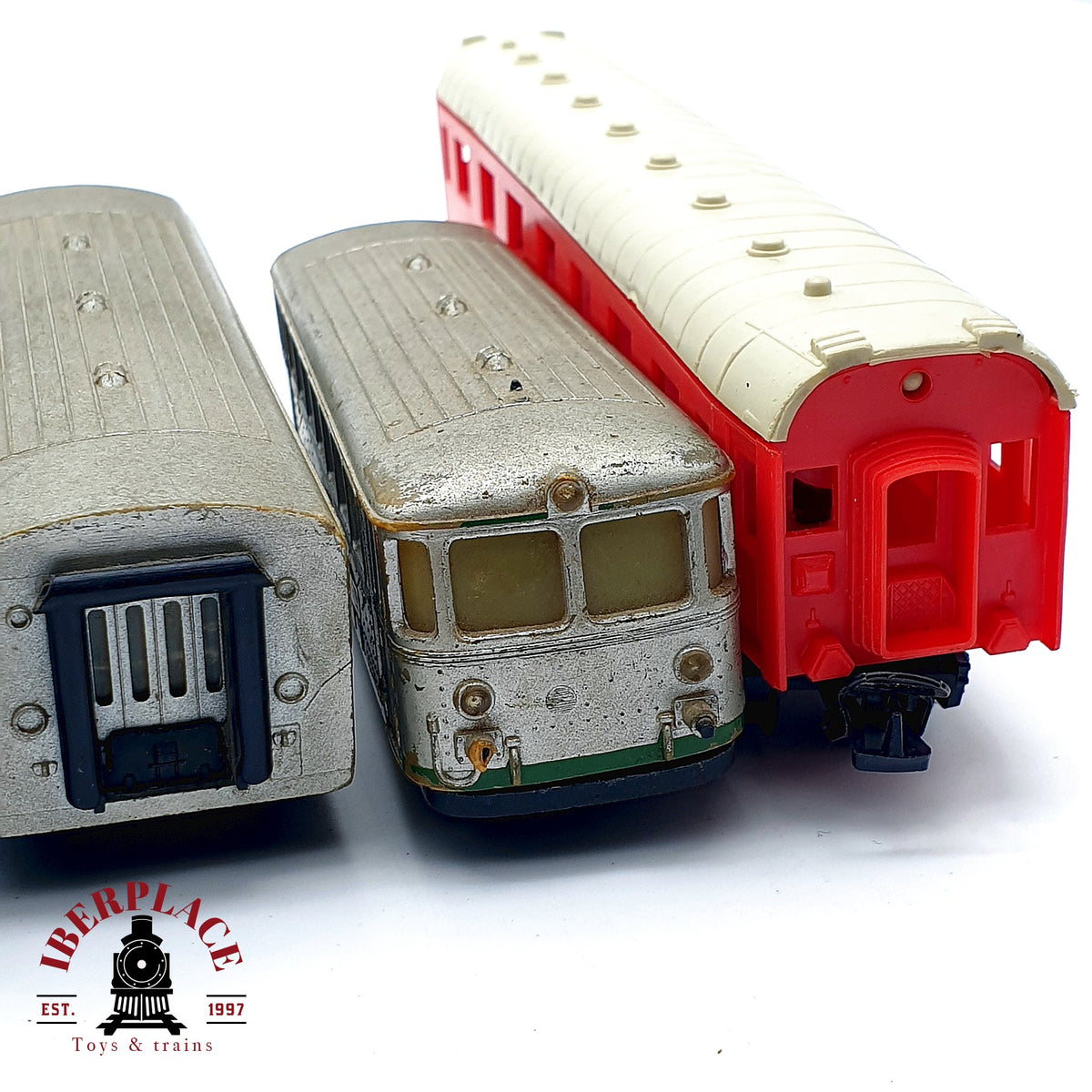 ♻️ 🚂 Tren Electrico Locomotora articulada Vagones Pasajeros RENFE DC Escala H0 1:87