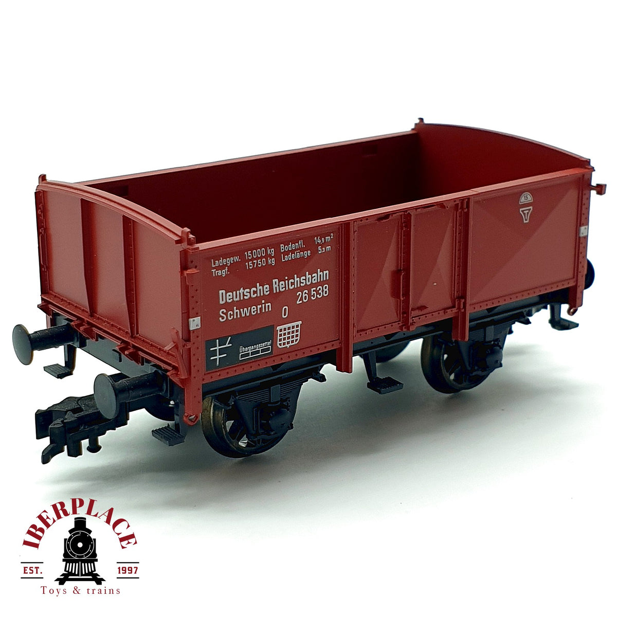♻️ 🚂 Fleischmann Vagon Abierto Schwerin DRG Ep II DC Escala H0 1:87
