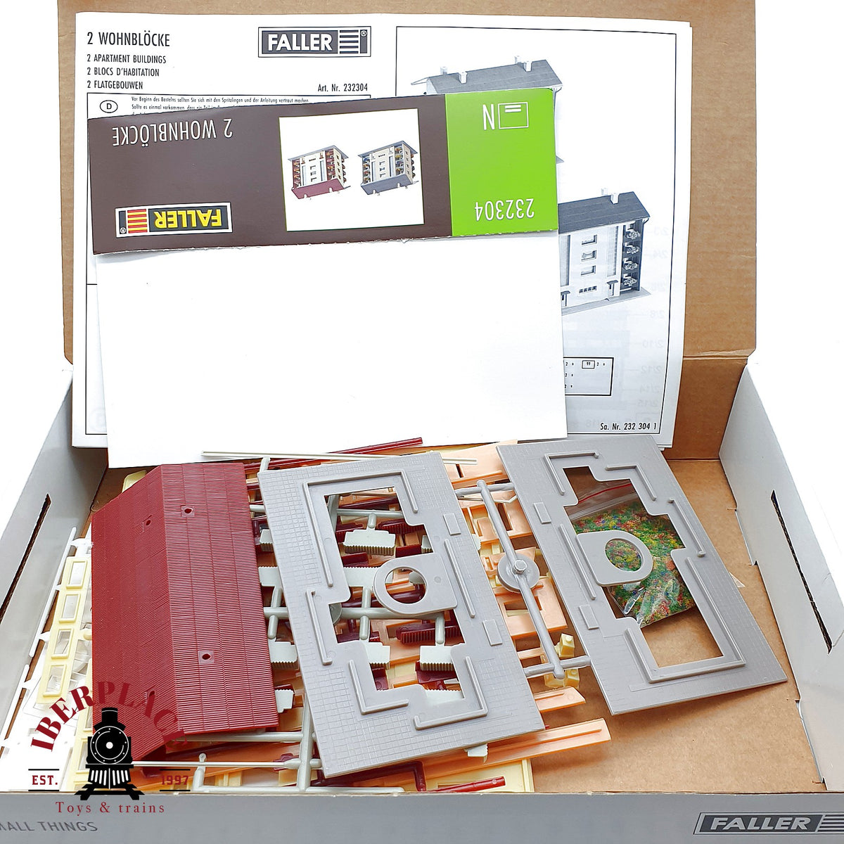♻️ 🚂 Faller 232304 Set 2 Bloques Pisos Wohnblöcke Kit N escala 1:160