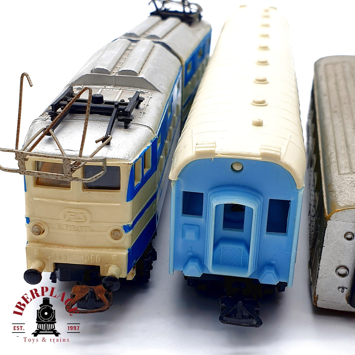 ♻️ 🚂 Tren Electrico Locomotora articulada Vagones Pasajeros RENFE DC Escala H0 1:87