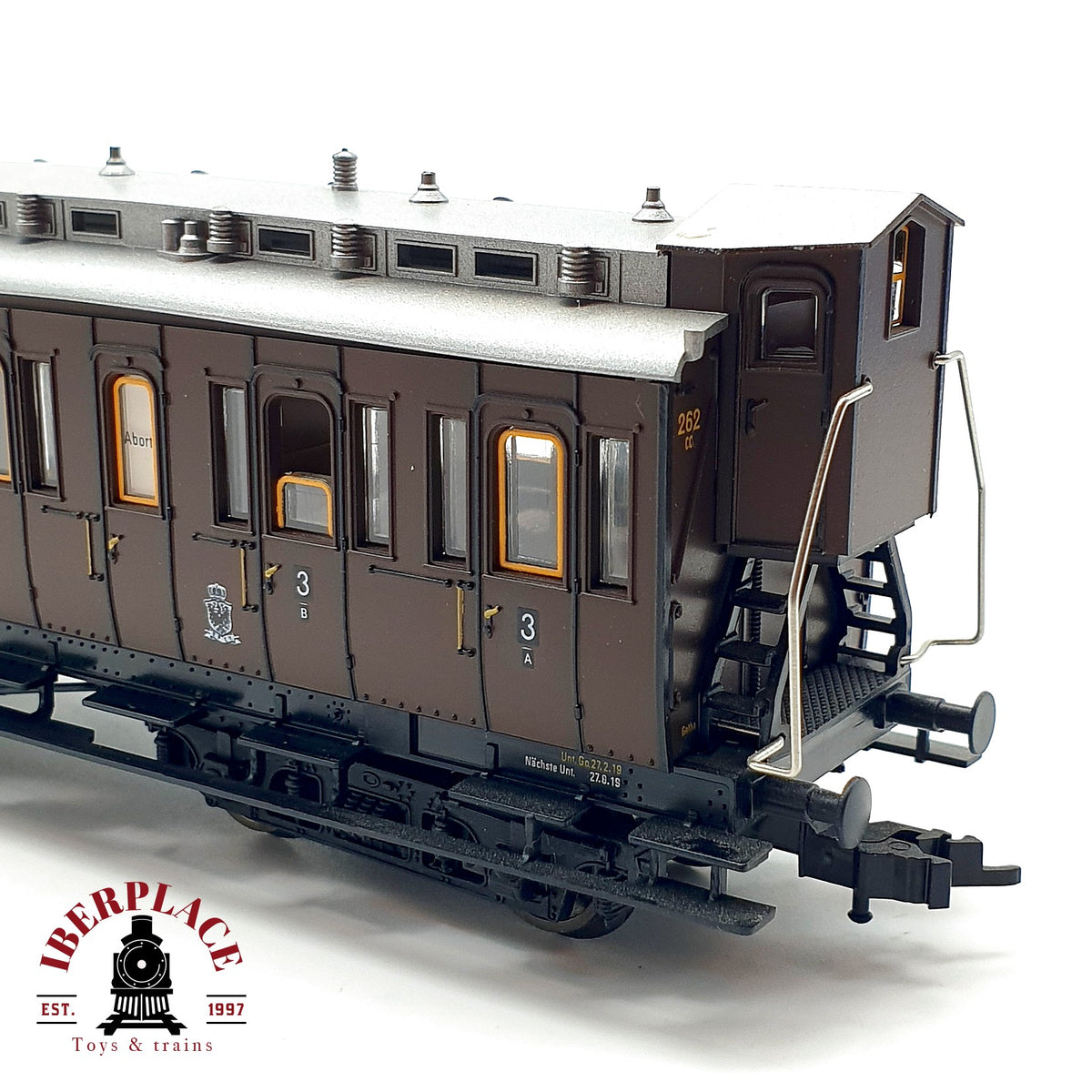 ♻️ 🚂 Fleischmann Vagon Pasajeros 3a Cl Garita KPEV Ep I DC Escala H0 1:87