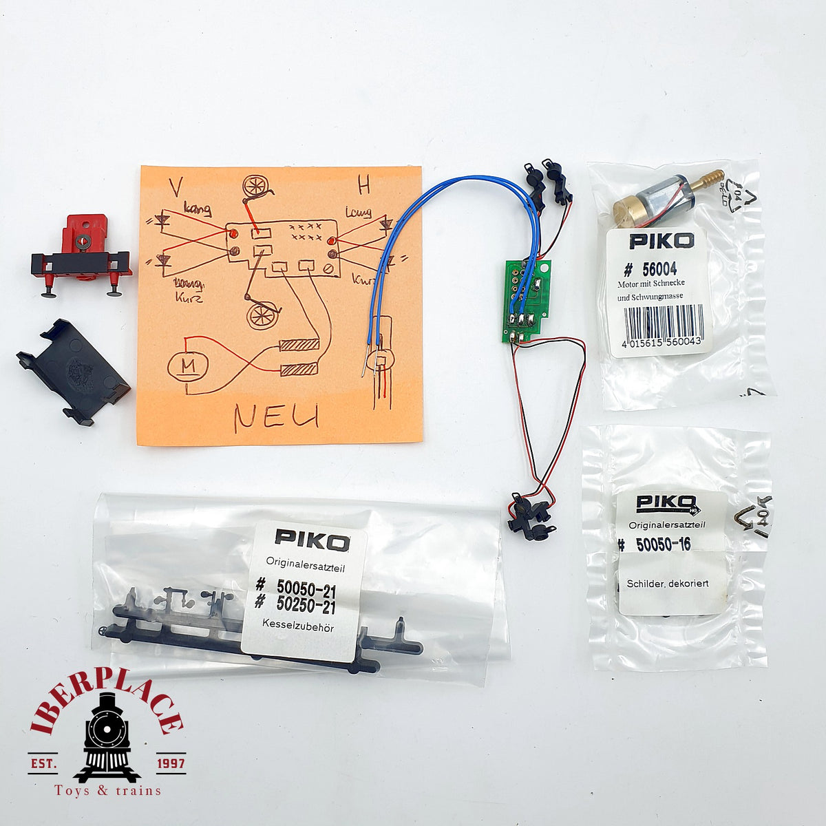 ♻️ 🧩 Piko 56004 motor volante inercia 50050-21 50050-16 repuestos circuito Escala H0 1:87