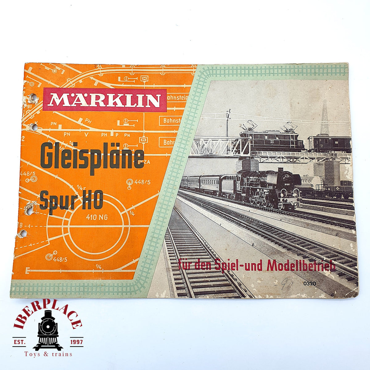 ♻️ 🚂 Märklin 0320 Libro Planos de Vias Gleispläne Vintage Escala H0 1:87