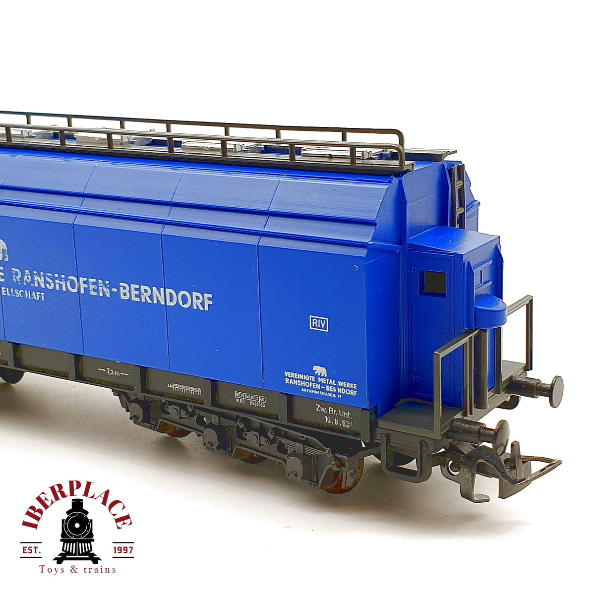 ♻️🚂 Liliput 239 12 vagón tolva ÖBB Vereinigte Metallwerke Ranshofen Escala H0 1:87