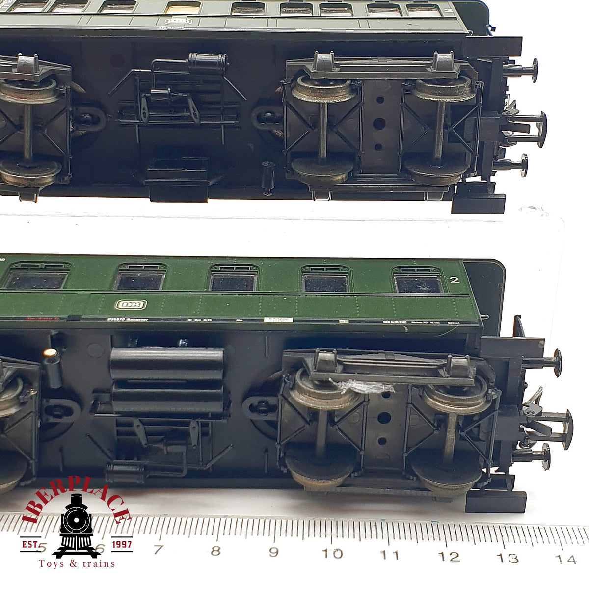 ♻️ Liliput 2x vagones Langenschwalbacher DB Ep III 1/2 Kl 2 DC Escala H0 1:87