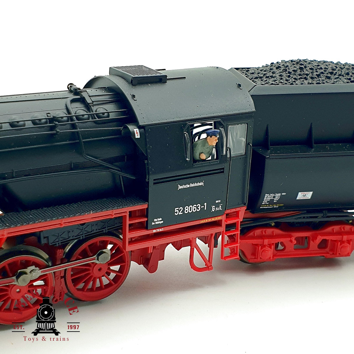 ♻️✨ Roco 62184 locomotora vapor BR 52 8063-1 Reko DR epoca IV Escala H0 1:87 DC