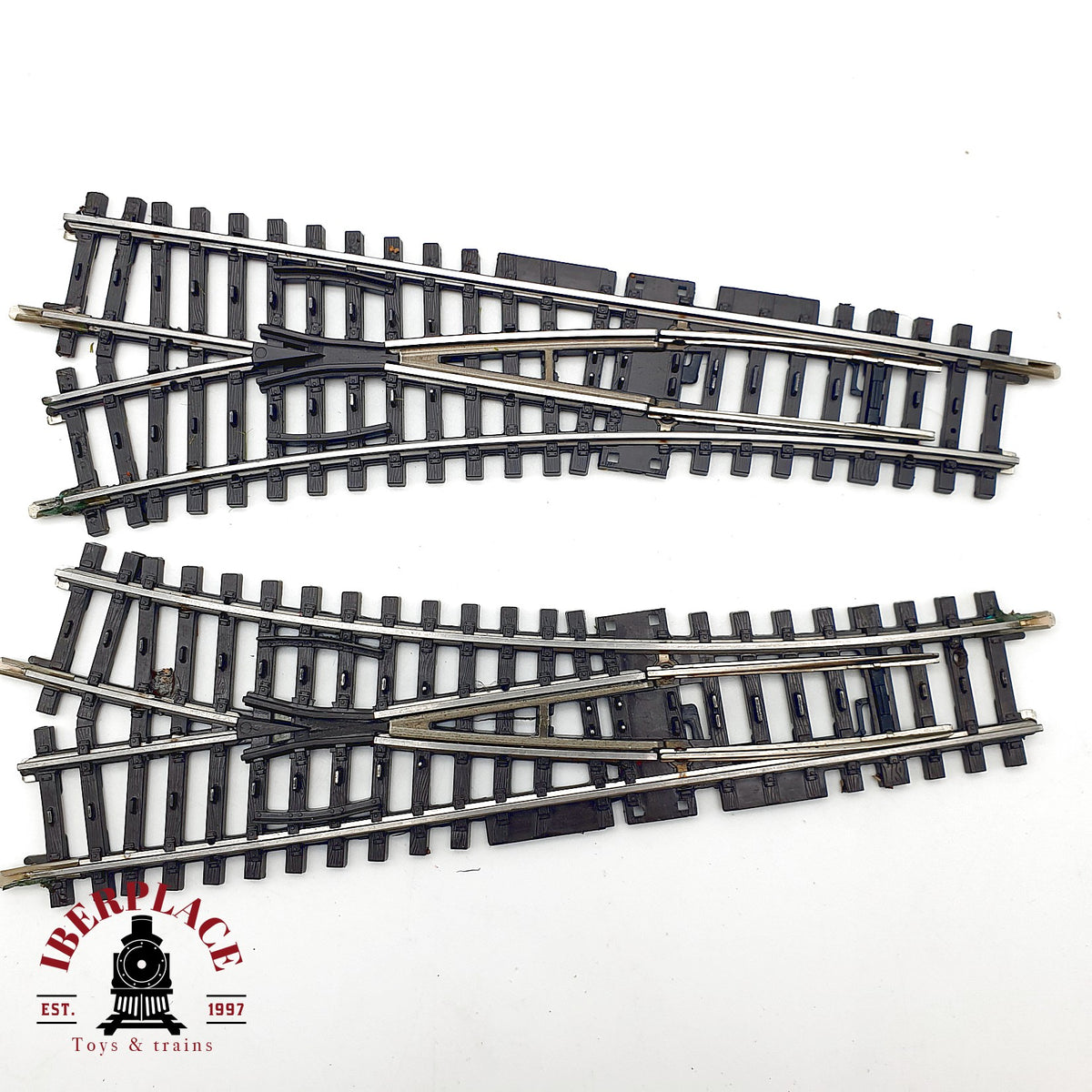 ♻️🚂 Märklin 22715 K-Gleis 2x desvío manual izquierda y derecha Escala H0 1:87
