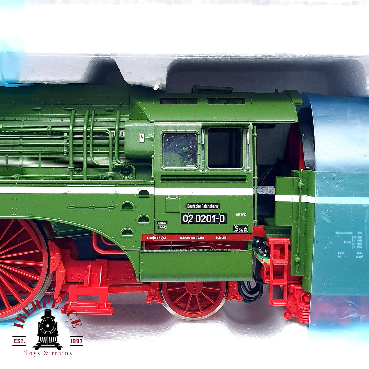 ♻️✨ Roco 63198 Locomotora Vapor DR 02 0201-0 Platin DCC Sound Escala H0 1:87