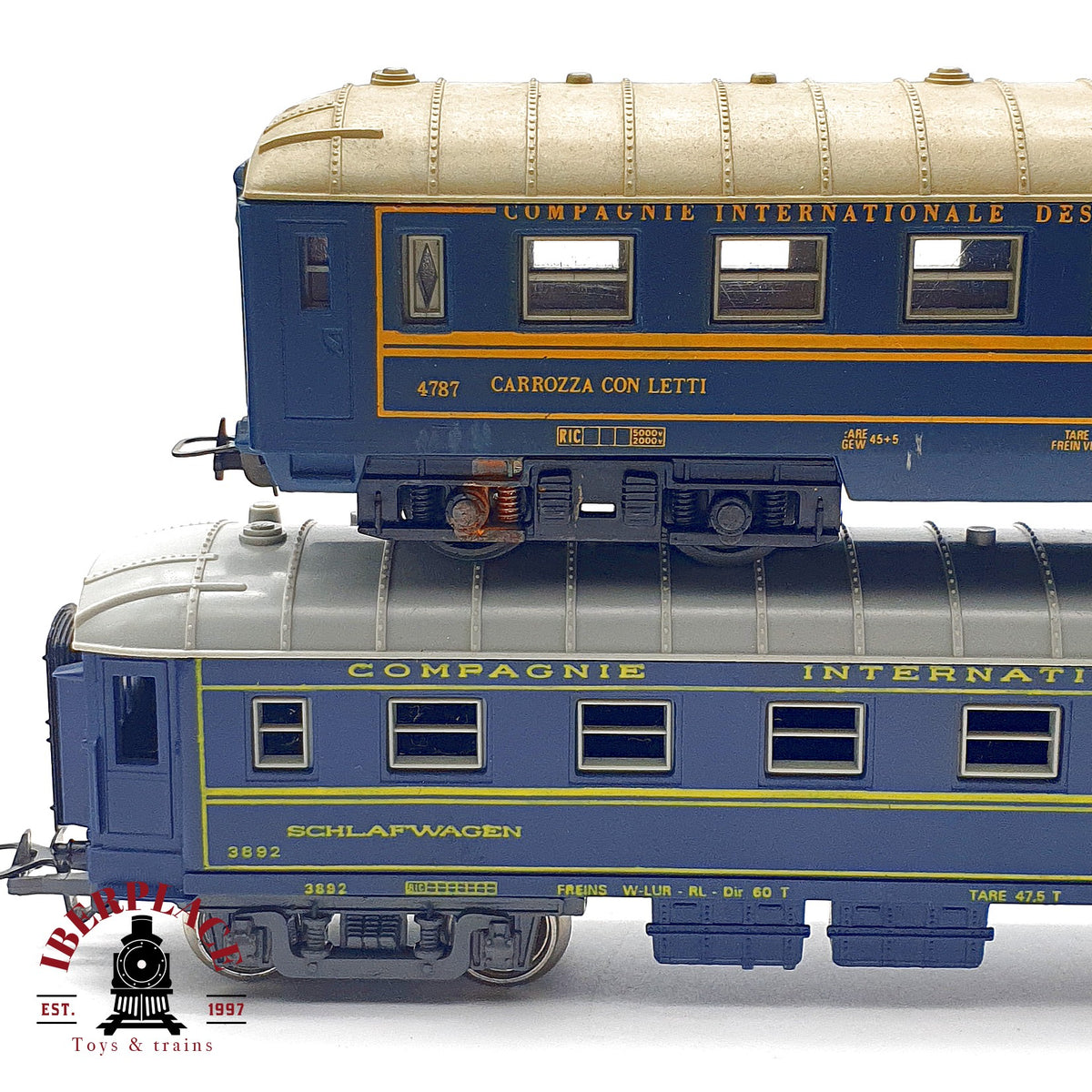 ♻️ 🚂 Lima 4x vagones CIWL Orient Express Schlafwagen Pullman DC Escala H0 1:87