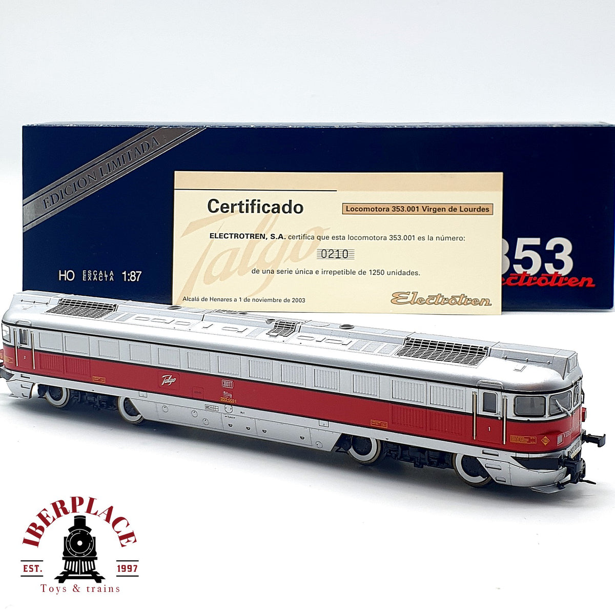 ♻️✨ Electrotren 2301 Locomotora RENFE Virgen de Lourdes Talgo Escala H0 1:87
