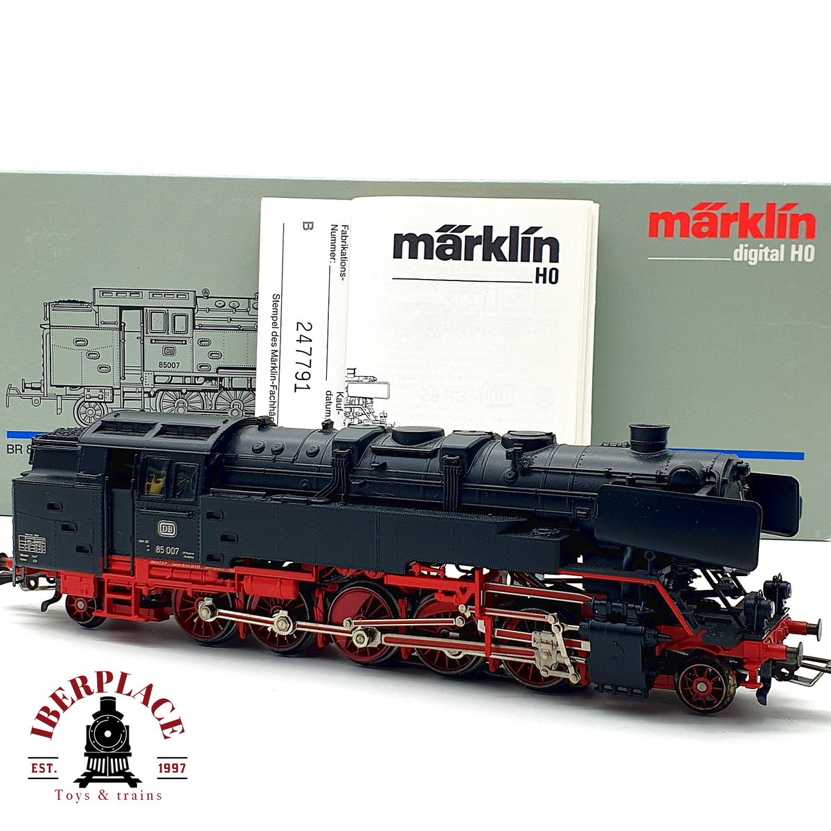♻️✨ Märklin 3709 Digital Locomotora BR 85 007 DB Ep III AC Tenderlok Höllental Escala H0 1:87