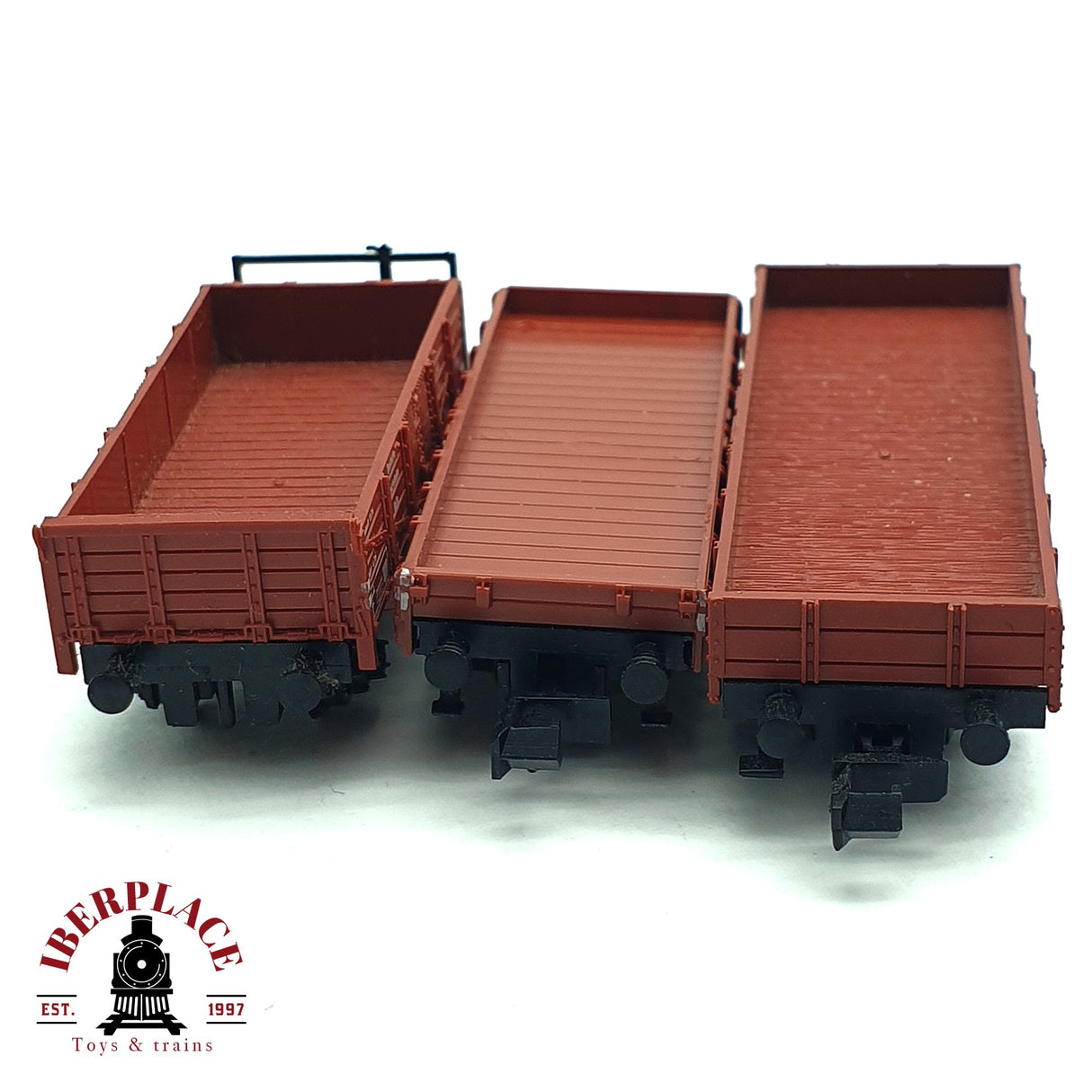 ♻️ 2da mano - 2x Fleischmann Arnold vagones plataforma DR DB N escala 1:160 E16