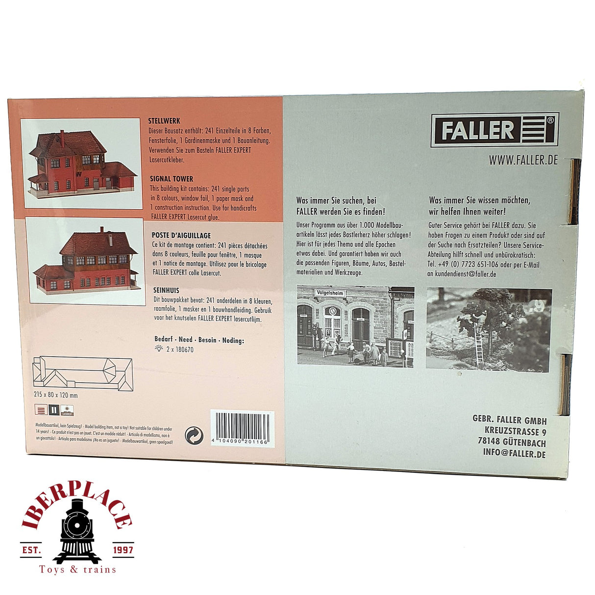 💡 Faller 120116 caja de señales Kit de montaje H0 escala 1:87 E18