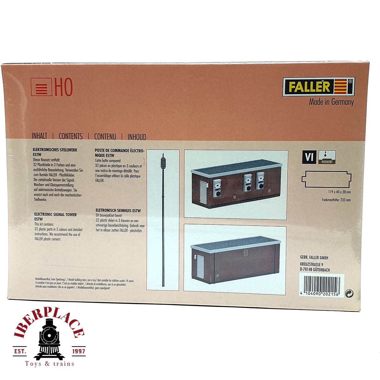 💡 Faller 120215 Central de señalización electrónica Kit de montaje H0 escala 1:87 E18