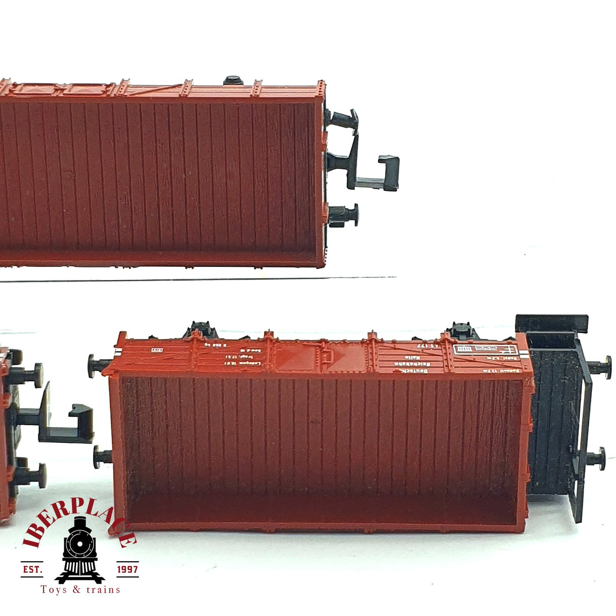 ♻️ 2da mano - 2x Fleischmann Arnold vagones plataforma DR DB N escala 1:160 E16