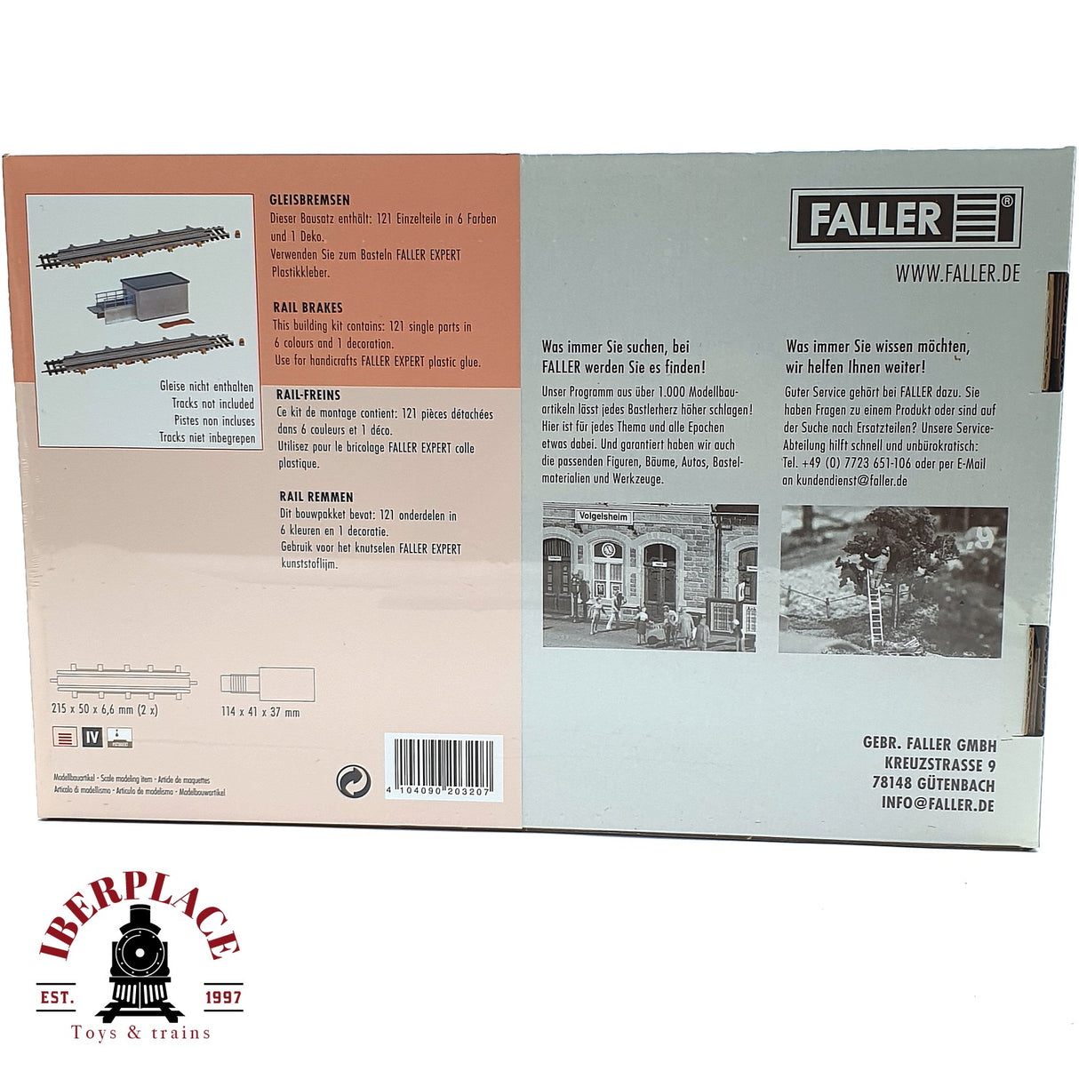 💡 Faller 120320 Frenos de vía kit de montaje H0 escala 1:87 E18