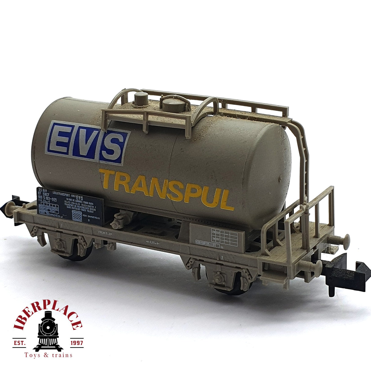 ♻️ 2da mano - Minitrix 15644-11 vagon cisterna EVS Transpul SNCF N escala 1:160 E16