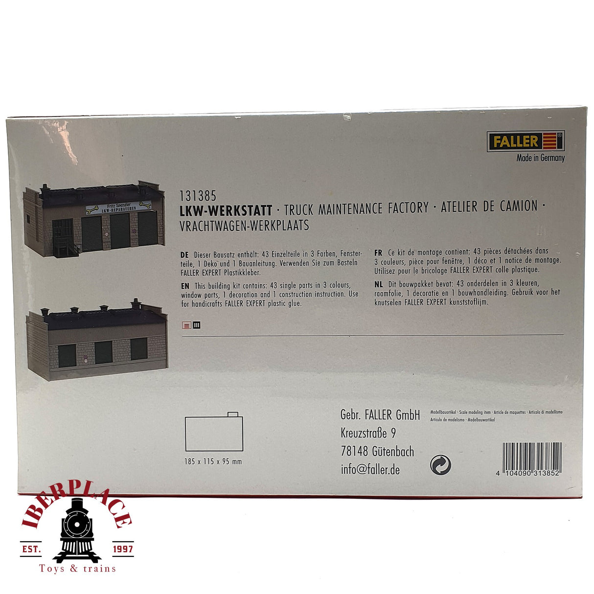 💡 Faller 131385 Taller de camiones Kit de montaje H0 escala 1:87 E18